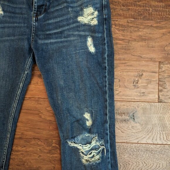 Free People Boyfriend Jeans Distressed Button Fly 26 - Picture 3 of 10